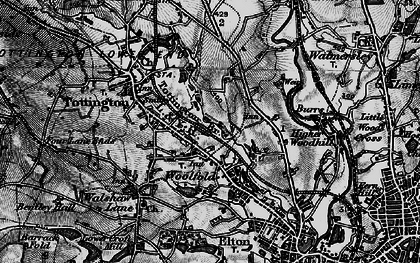 Old map of Kirklees in 1896