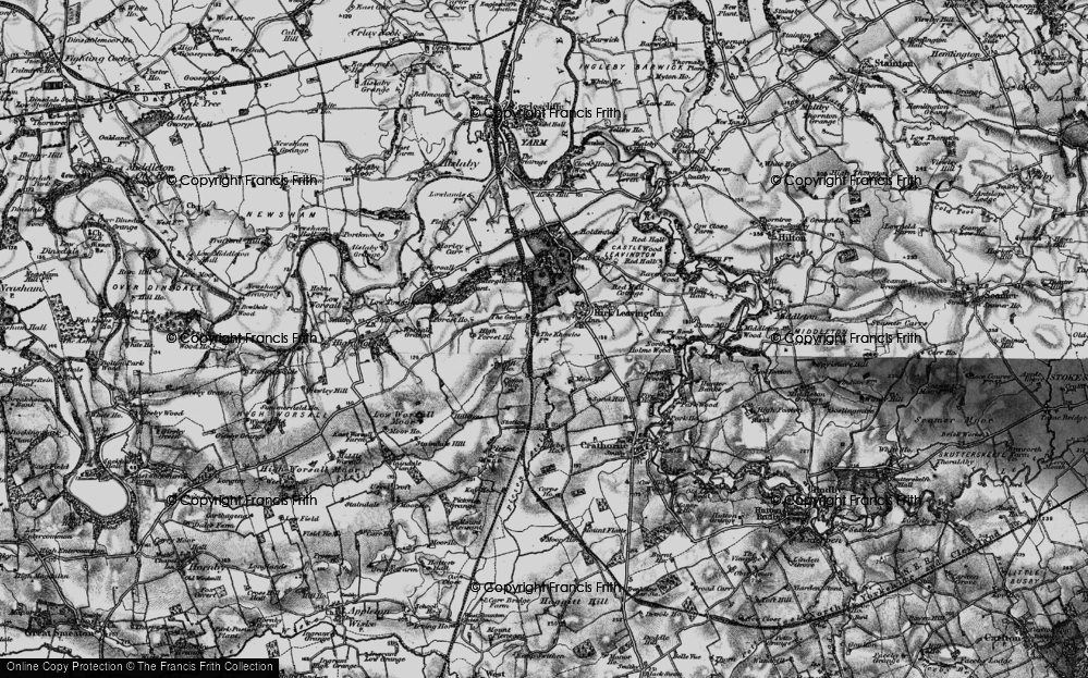 Old Map of Kirklevington, 1898 in 1898