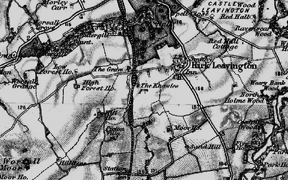 Old map of Kirklevington in 1898