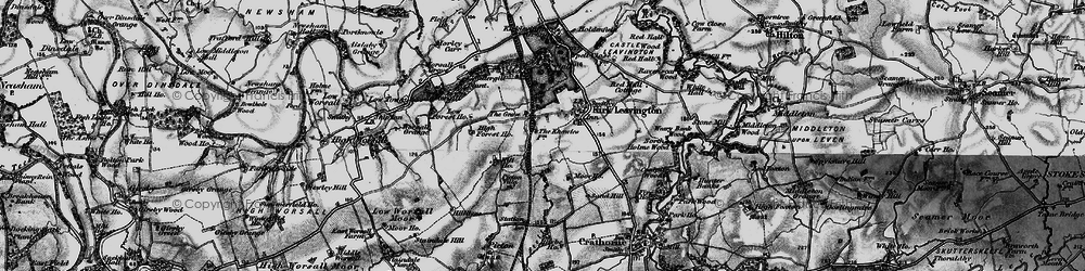 Old map of Kirklevington in 1898