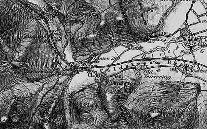 Old map of Battle Stone in 1897
