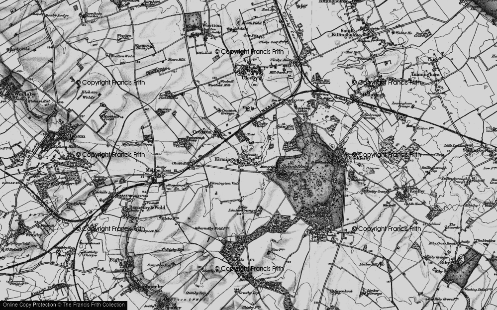 Old Map of Historic Map covering Humberside International Airport in 1895