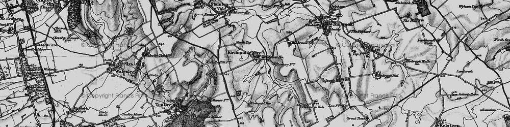 Old map of Bully Hill in 1899