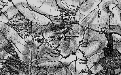Old map of Kirtling in 1898