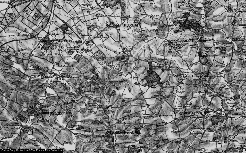 Old Map of Kirtling Green, 1898 in 1898