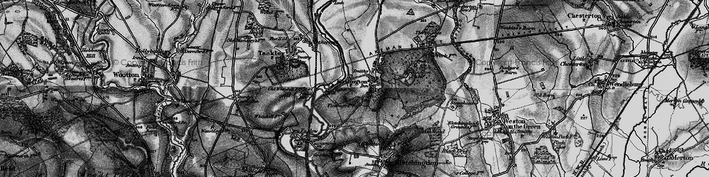 Old map of Kirtlington in 1896