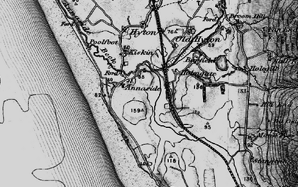 Old map of Kiskin in 1897