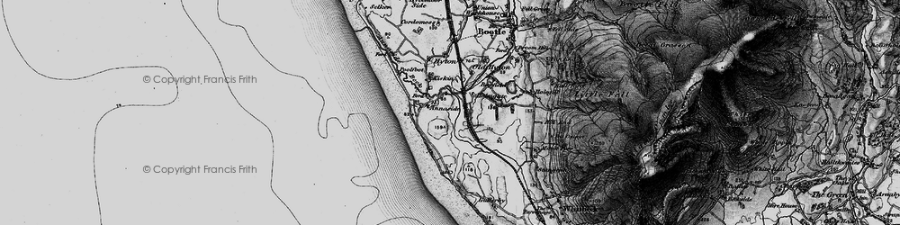 Old map of Kiskin in 1897