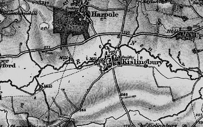 Old map of Kislingbury in 1898