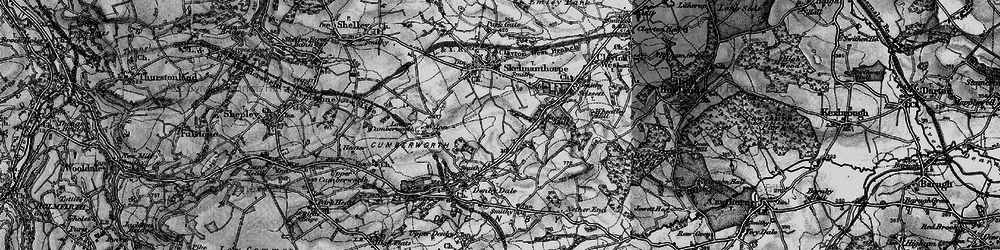 Old map of Kitchenroyd in 1896