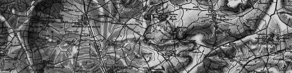Old map of Brookend Ho in 1896