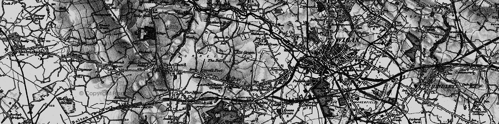 Old map of Kitt Green in 1896