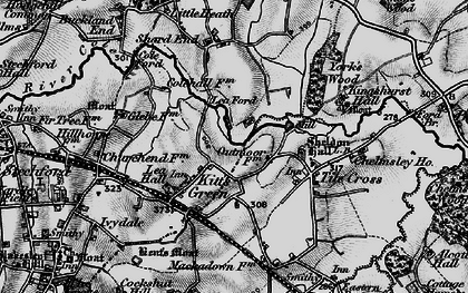 Old map of Kitt's Green in 1899