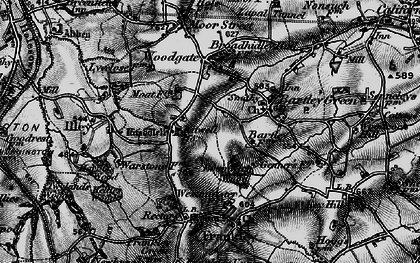 Old map of Bromwich Wood in 1899