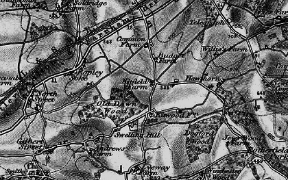 Old map of Kitwood in 1895