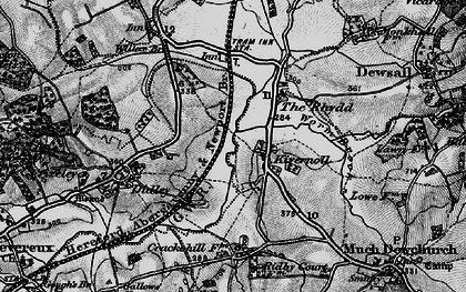 Old map of Kivernoll in 1896