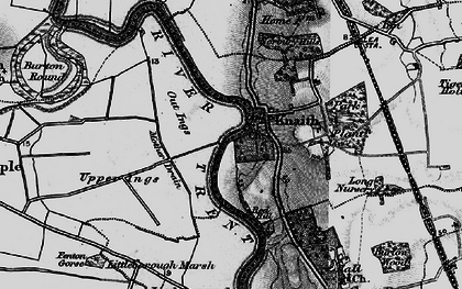 Old map of Knaith in 1899