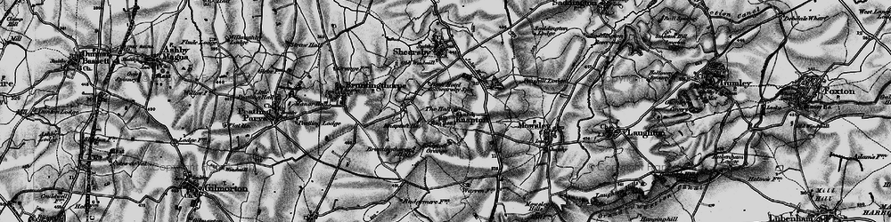 Old map of Knaptoft in 1898