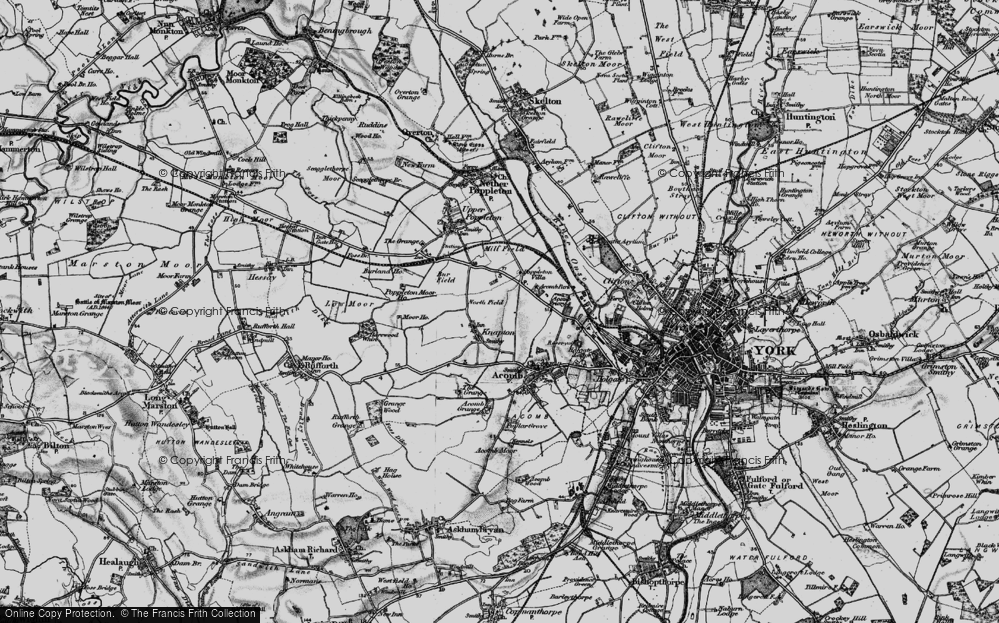 Old Map of Knapton, 1898 in 1898