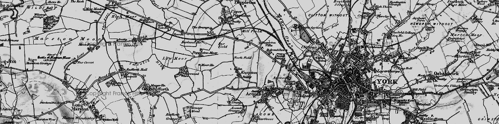 Old map of Knapton in 1898