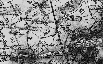 Old map of Knapton Green in 1898