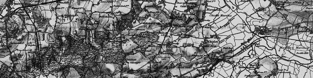 Old map of Knave's Ash in 1895