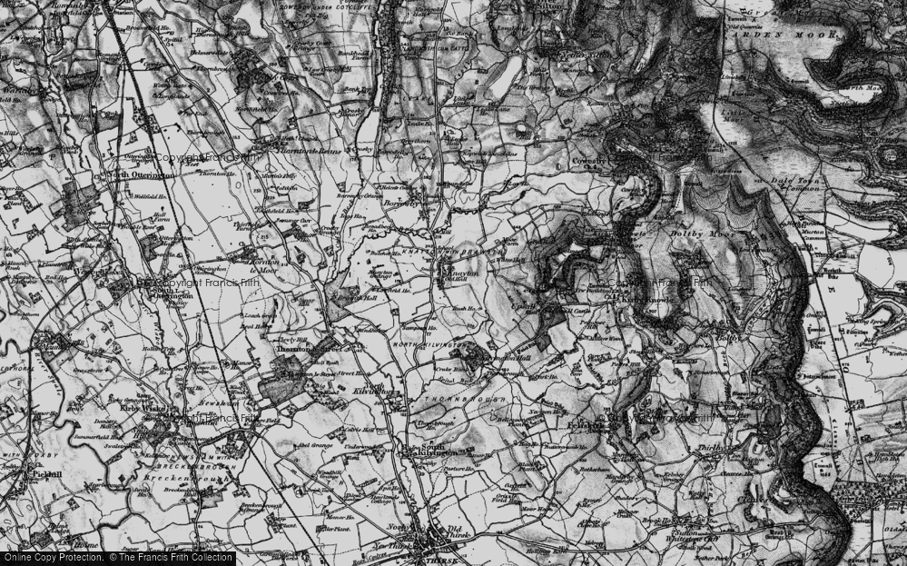 Old Map of Knayton, 1898 in 1898