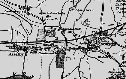 Old map of Knedlington in 1895