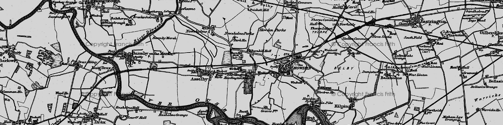 Old map of Knedlington in 1895