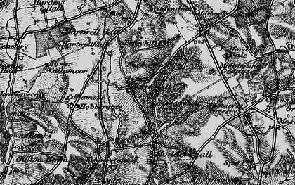 Old map of Knenhall in 1897