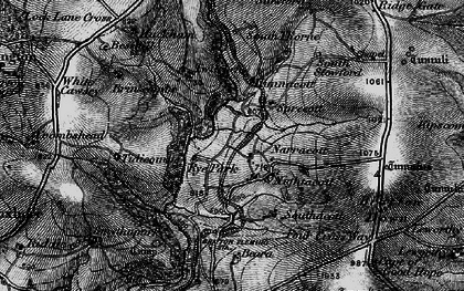 Old map of Bratton Down in 1898
