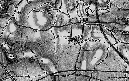 Old map of Knightcote in 1898