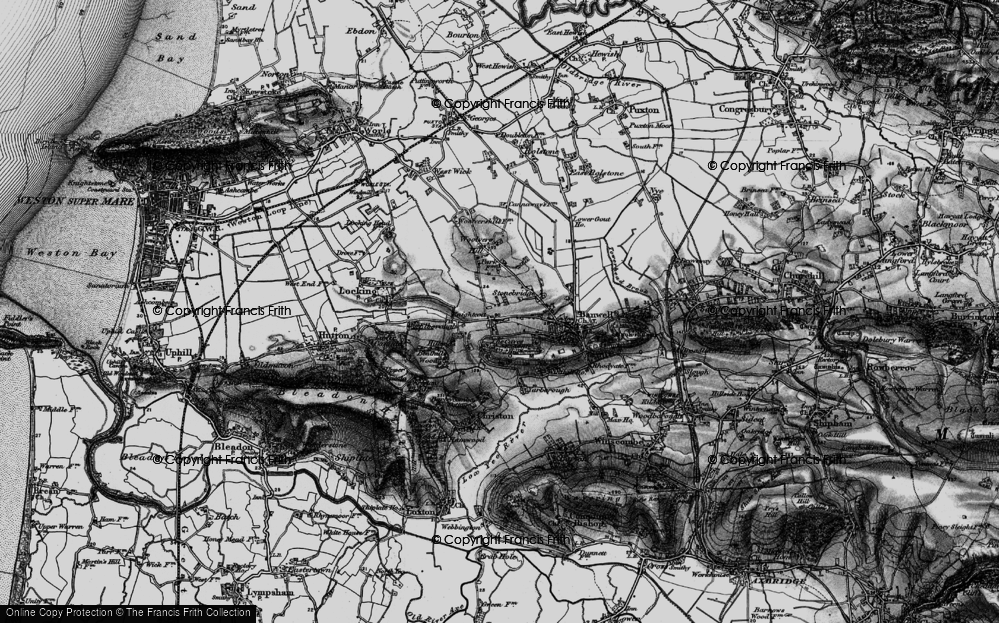 Old Map of Knightcott, 1898 in 1898