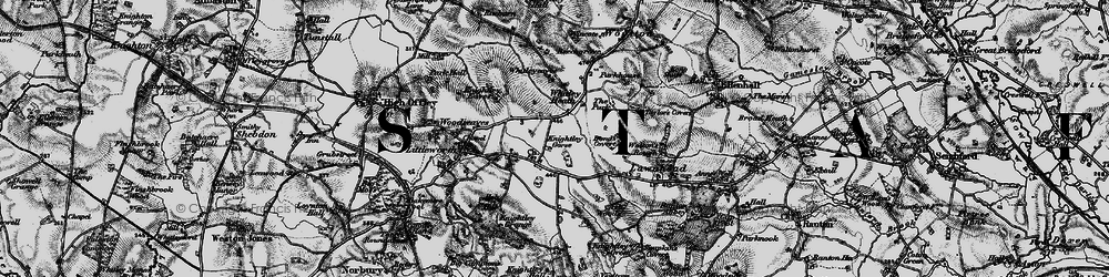 Old map of Knightley in 1897