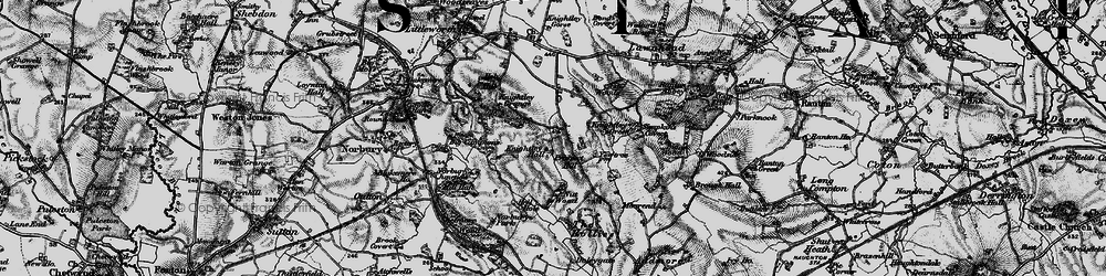 Old map of Knightley Dale in 1897