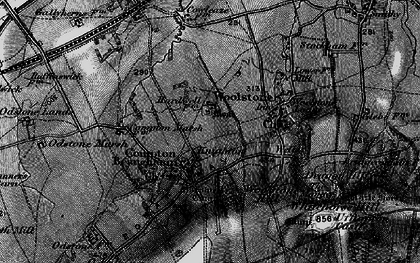 Old map of Knighton in 1896
