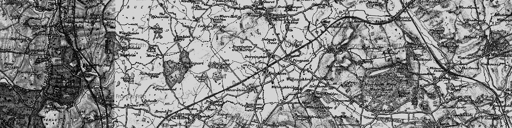 Old map of Knighton in 1897