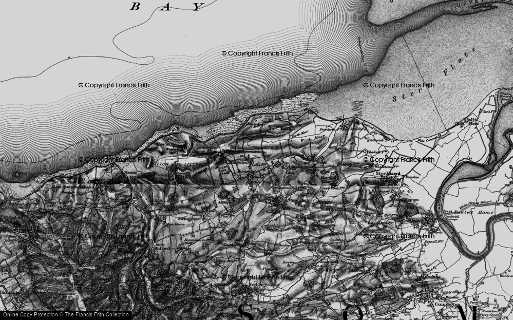 Old Map of Knighton, 1898 in 1898