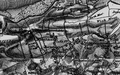 Old map of Knighton in 1898
