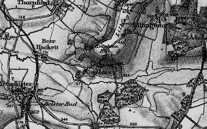 Old map of Whitfield Woods in 1898
