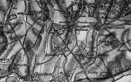 Old map of Knights Enham in 1895