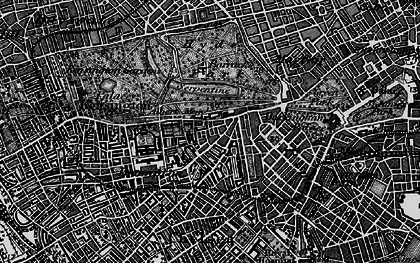 Old map of Knightsbridge in 1896