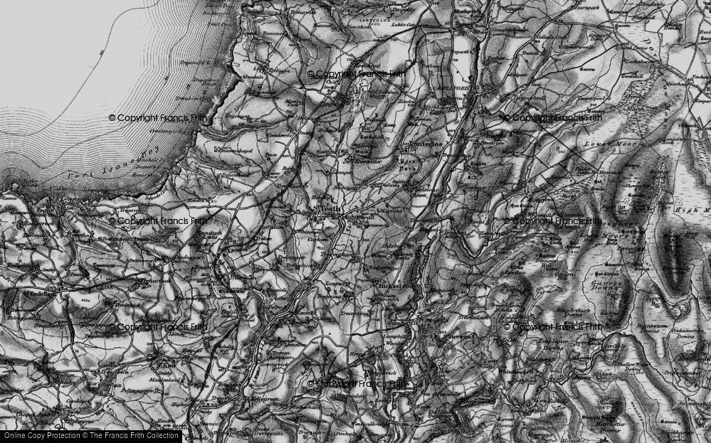 Old Map of Knightsmill, 1895 in 1895