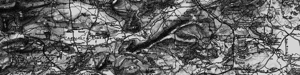 Old map of Knill in 1899