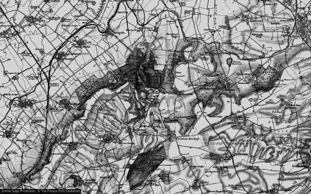 Historic Ordnance Survey Map of Knipton, 1899