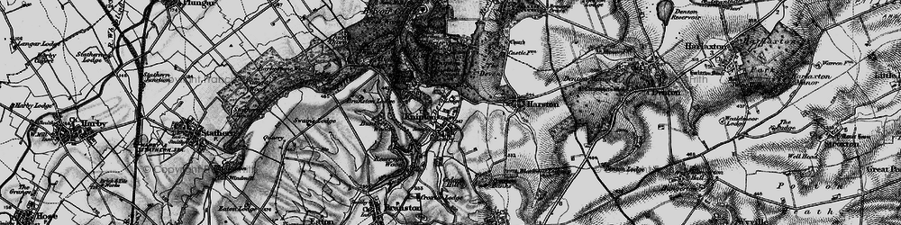 Old map of Knipton in 1899