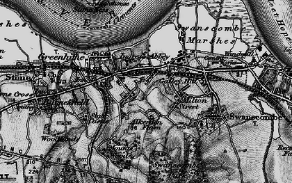 Old map of Knockhall in 1896