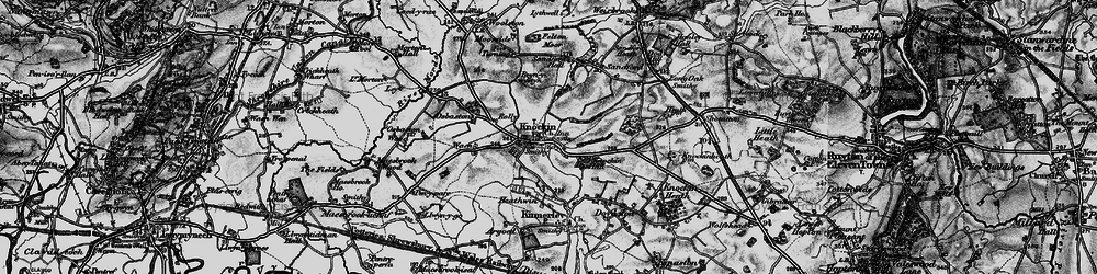 Old map of Knockin in 1899