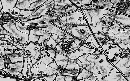 Old map of Knockin Heath in 1899