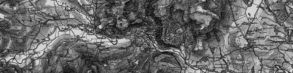 Old map of Cragside in 1897